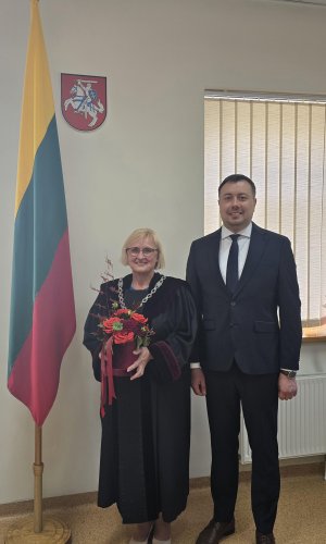 Utenos apylinkės teisme – padėka teisėjai Vitalijai Ragauskienei, pasibaigus teisėjo įgaliojimų laikui