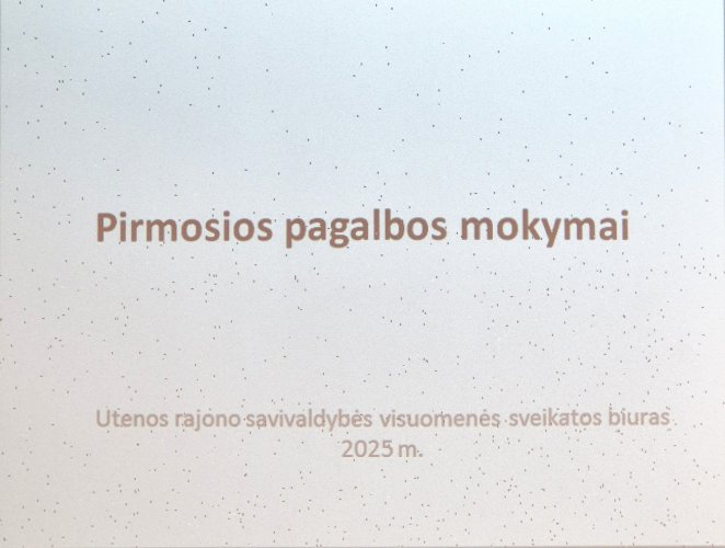 Pirmosios pagalbos įgūdžių stiprinimas
