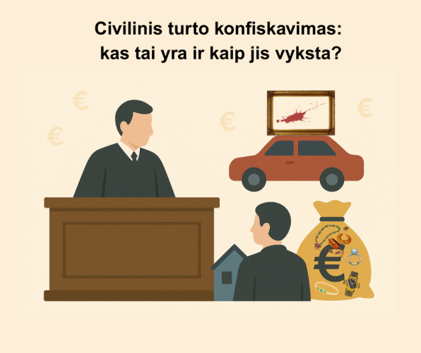 Civilinis turto konfiskavimas: kas tai yra ir kaip jis vyksta?