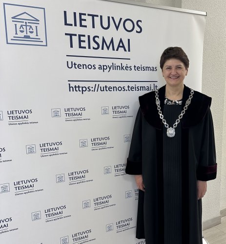 Darbą Utenos apylinkės teisme baigė teisėja Laima Dumskienė