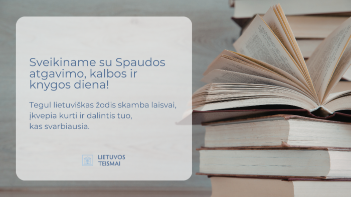Spaudos atgavimo, kalbos ir knygos diena